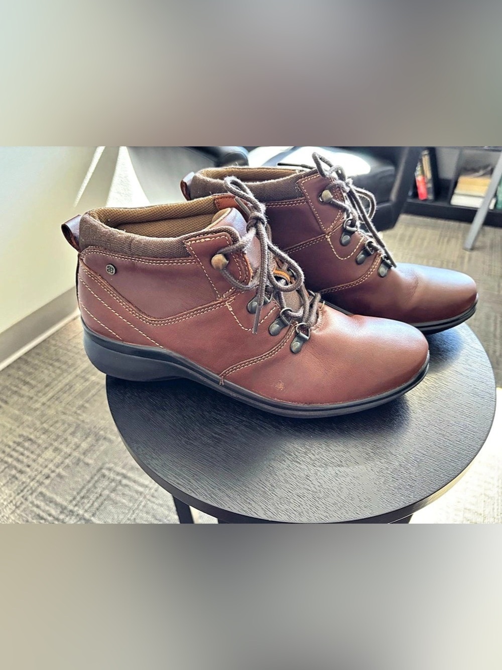 Andrea Comfort women's leather lace-up ankle boots, size US 10, made in Mexico.